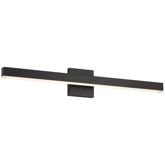Cisco 1 - Light Matte Black LED Acrylic & Steel Wall Sconce