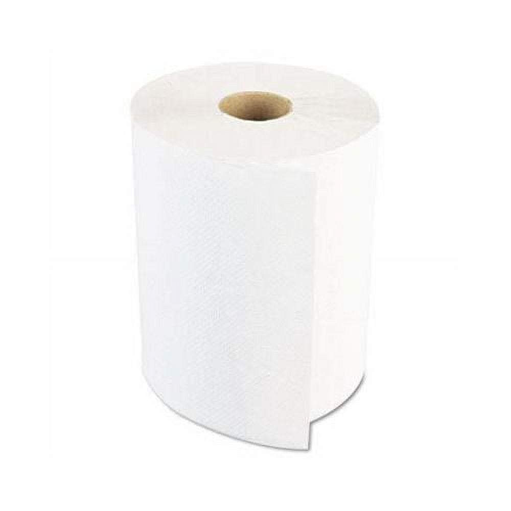 6254 Paper Towel Roll, 1-Ply Hardwound, 8" Width x 800' Length, White (Pack of 6)