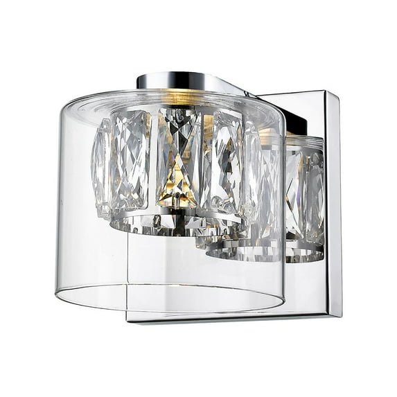 Access Lighting 1 Light LED Wall Sconce & Vanity in Mirrored Stainless Steel Color