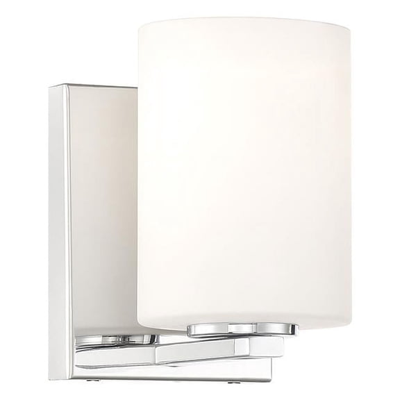 62580LEDDLP-CH-OPL Oslo 5 in. Chrome ADA Wall Sconce LED Wall Light, Opal