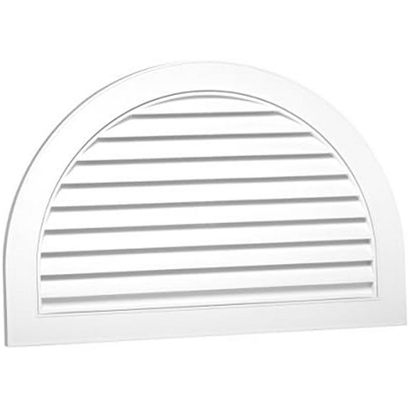 626095-00 22" Half Moon Decorative Gable Vent, White$$Tools & Hardware Other
