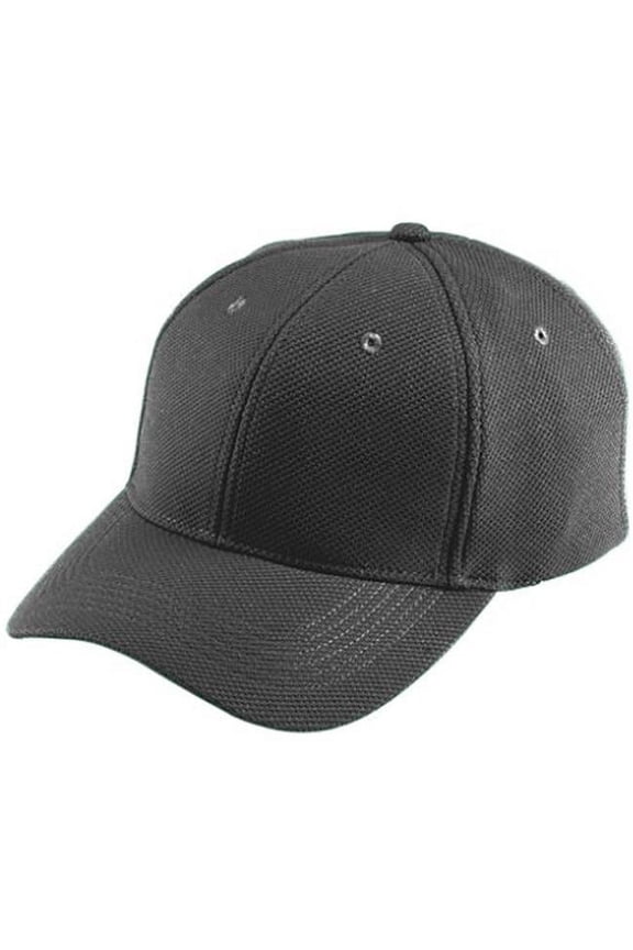 6265A Adjustable Wicking Mesh Cap, Black - All