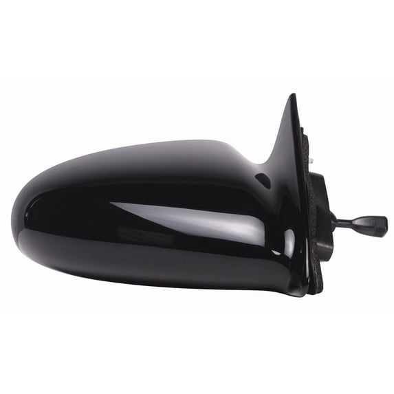 62693G - Fit System Passenger Side Mirror for 93-97 Geo Prizm, black, non-foldaway, Manual