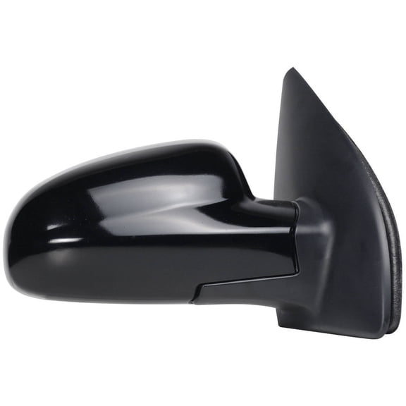 62721G - Fit System Passenger Side Mirror for 04-06 Chevy Aveo Sedan, Aveo H/ B, 07-08 Aveo 5 H/ B, 09-10 Pontiac G3/G3 Wave Hatchback, black, PTM, foldaway, Manual Remote