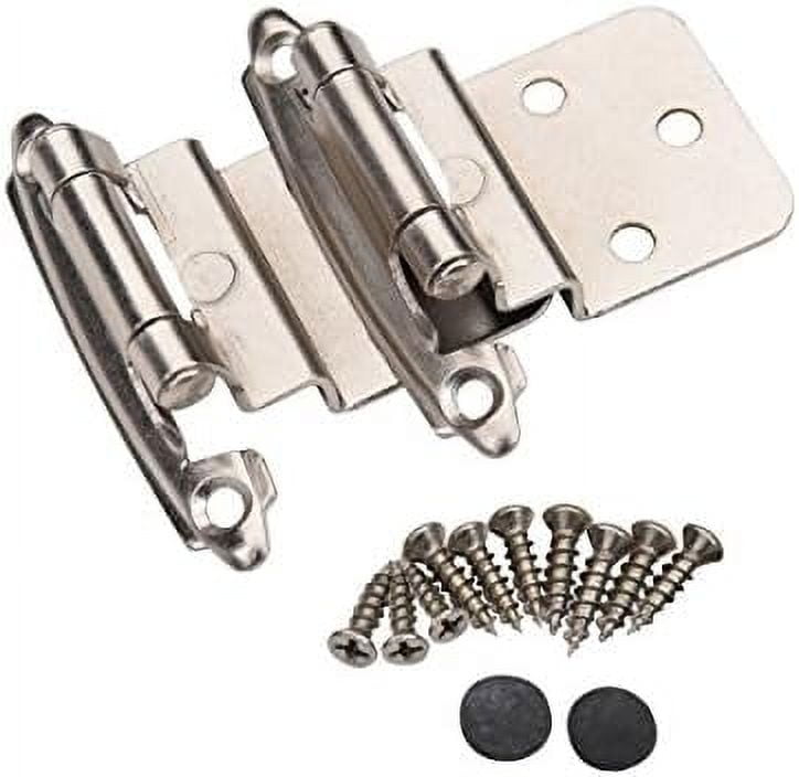 62726 Self Closing 3/8 Inch Offset Inset Hinges SN (Pack Of 25
