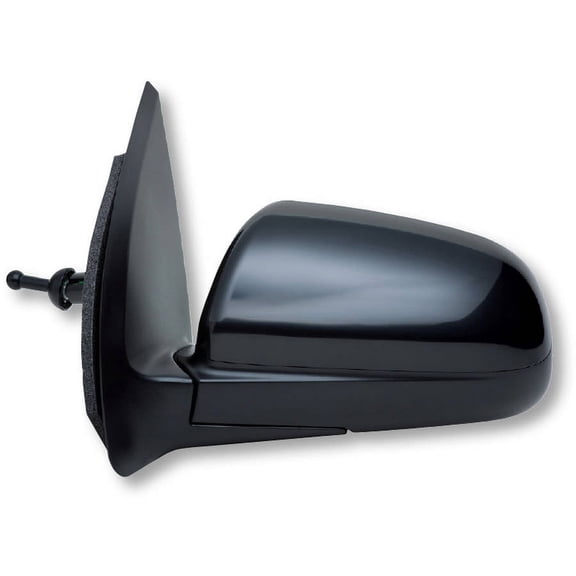 62744G - Fit System Driver Side Mirror for 07-11 Chevy Aveo Sedan, black, PTM cover, foldaway, Manual Remote Fits select: 2007-2011 CHEVROLET AVEO