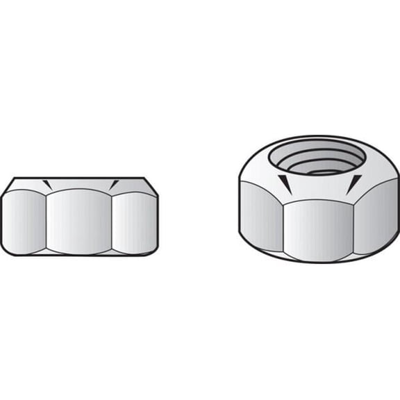 6289 Nylon Insert Lock Nuts - pack of 10