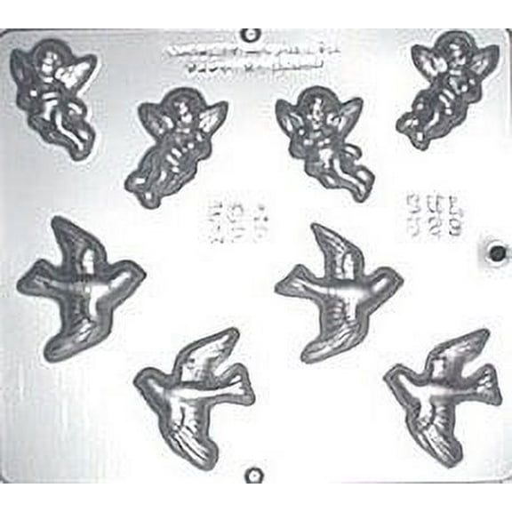 629 Cupid and Birds Chocolate Candy Mold