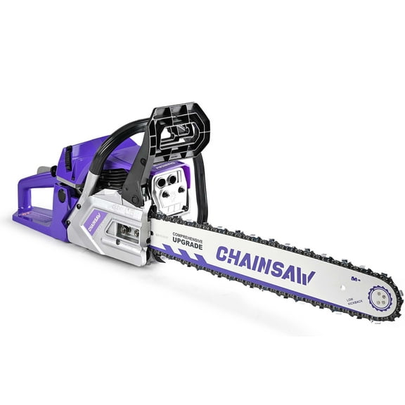 62CC 2-Stroke Gas Chainsaw 20", Professional Chainsaw for Cutting Wood and Pruning Trees 622053P