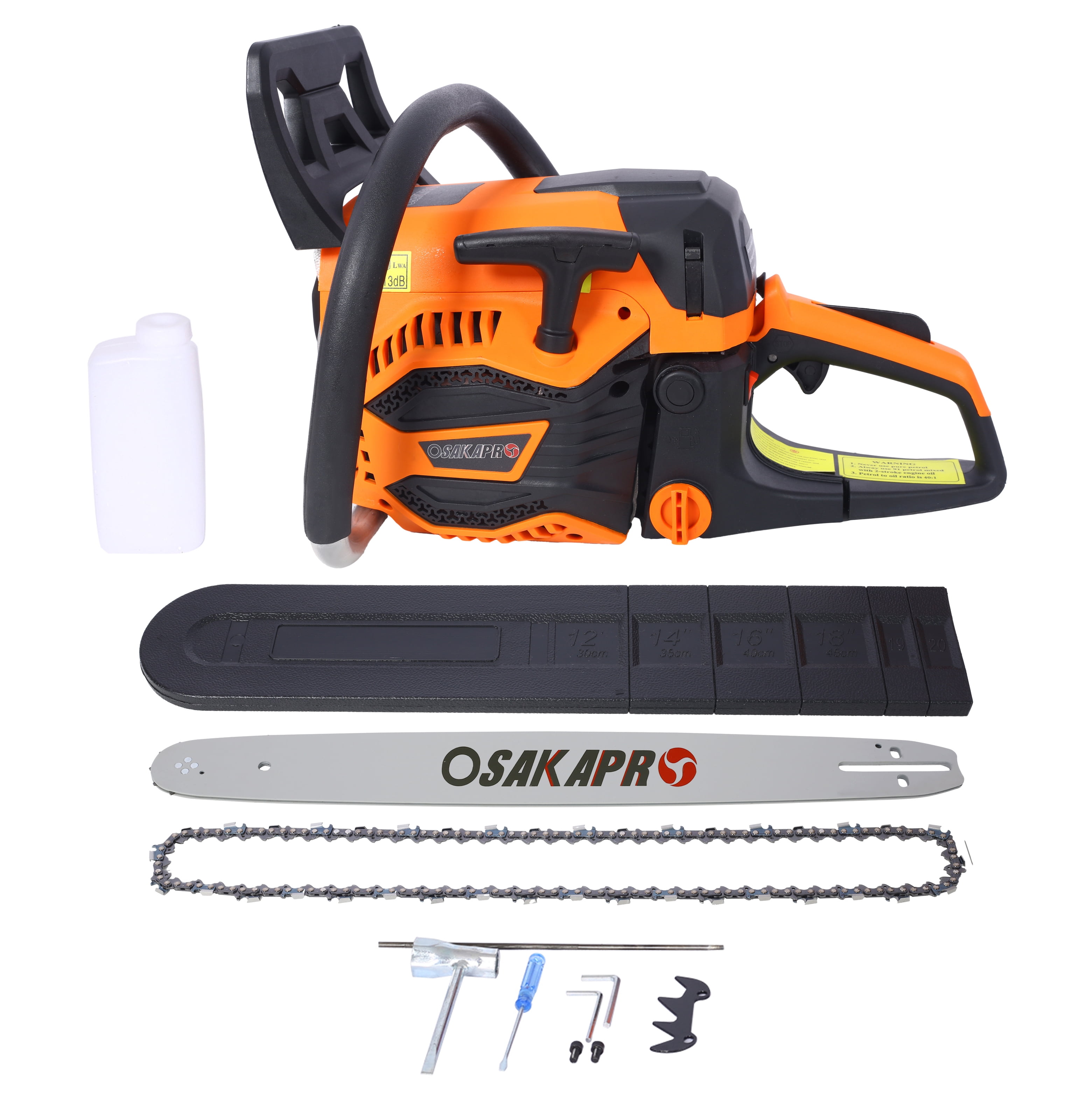 62CC Gas Chainsaw 20 Inch, 2-Cycle Petrol Chainsaw for Wood Cutting, EPA Compliant