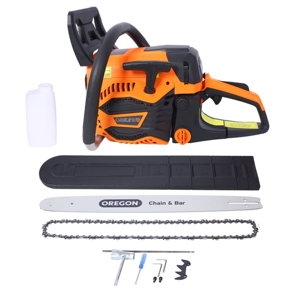 62CC Gas Chainsaw 20 Inch - Oregon Chain & Bar, 2-Cycle Petrol Chainsaw for Wood Cutting