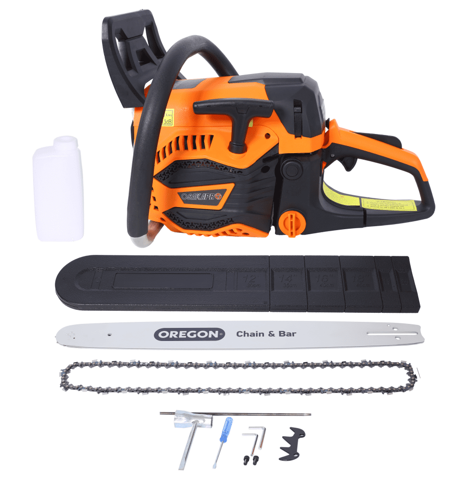 62CC Gas Chainsaw, 20" Oregon Bar & Chain, Powerful Tree Cutting Tool