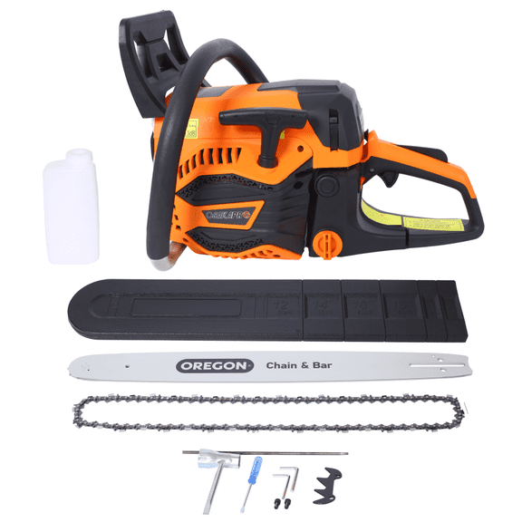 62CC Gas Chainsaw, 20" Oregon Bar & Chain, Powerful Tree Cutting Tool