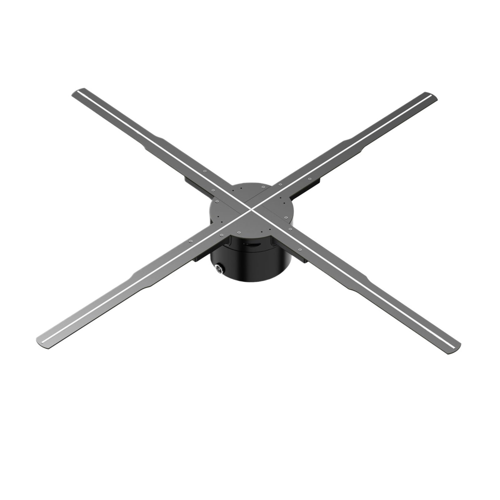 62CM 3D Holographic Projection Fan Led Advertising Display Holographic Light Remote Control Player Support 3D Image ,Portable Design