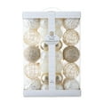 thumbnail image 1 of 62 Count White and Gold Shatterproof Christmas Ornaments, by My Texas House, 1 of 5