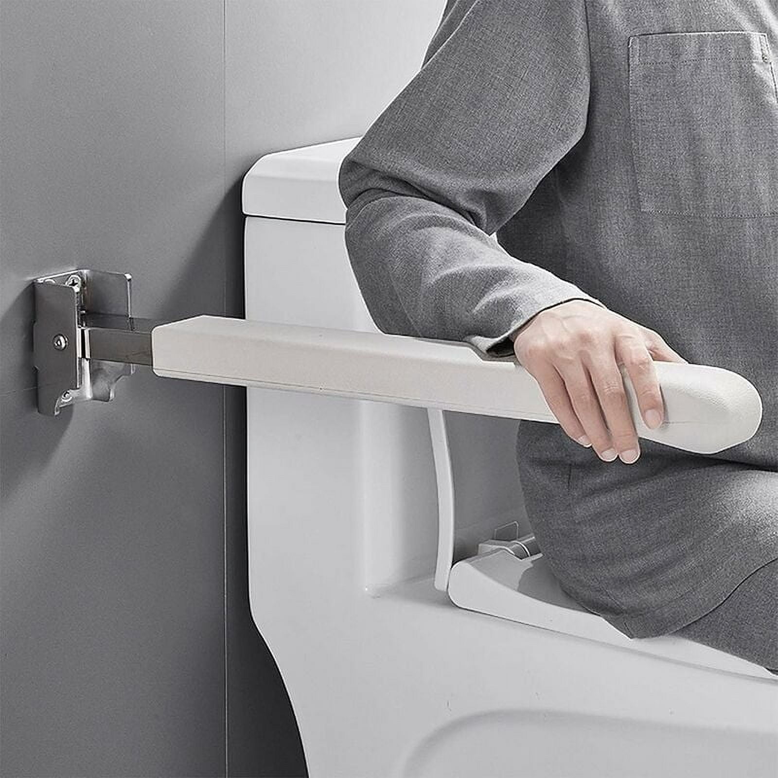 62Cm Disabled Toilet Rod, Toilet Safety Support Rod, Disabled Toilet Rod, Toilet Safety Railing, Toilet Lift Rod, Stainless Steel, 90 Vertical Rotation