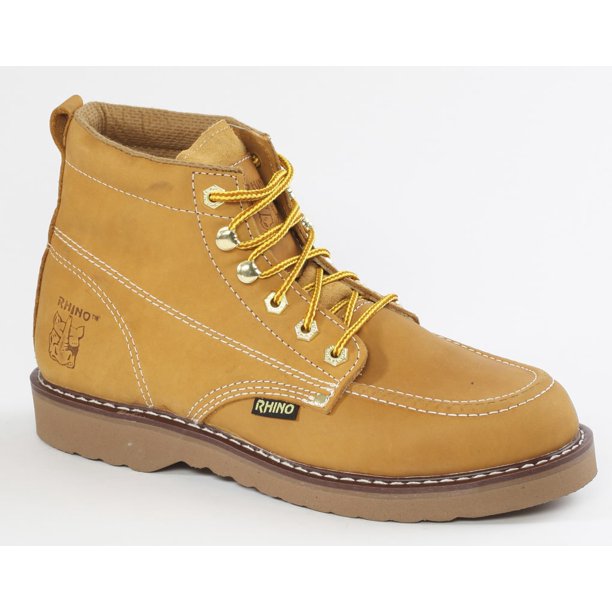 62M26 - Rhino 6 inch Moc Toe Leather Work Boot - Walmart  display picture 1