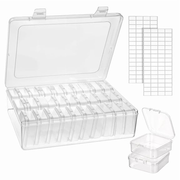 62Pcs Bead Organizers Storage Box for Jewelry Making Bead Cases Small Bead Organizers Containers Boxes for DIY Art Craft
