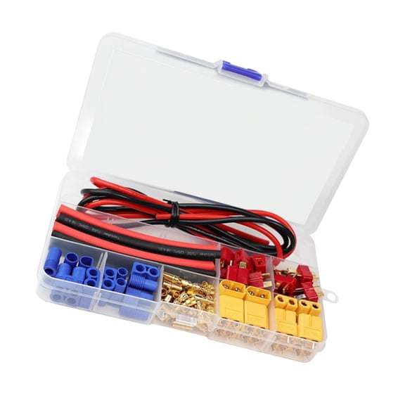 62Pcs T Type XT30 60 EC3 Male Female Connectors Set For Electrical Wiring