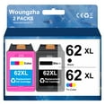 thumbnail image 1 of 62XL 62 Ink Cartridge Compatible for HP 62XL Ink Cartridge Combo for Printer HP 5540 5640 5660 7644 7645 OfficeJet 5740 8040 OfficeJet 200 250 (Black and Tri-color), 1 of 6