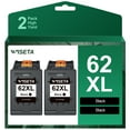 62XL Black Ink Cartridges replacement for HP 62XL Black 62 XL for Envy