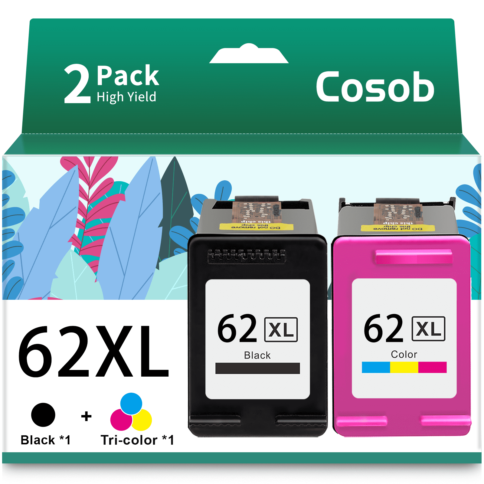 62XL Ink Cartridge for HP Ink 62 XL 62XL HP 62 Ink Cartridges for HP