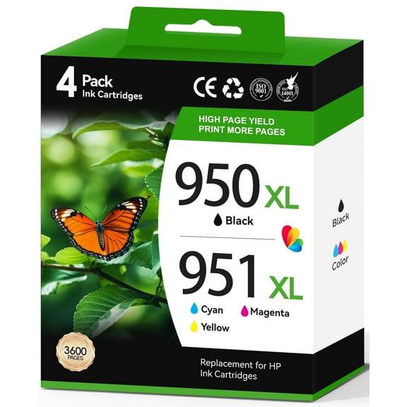 950XL 951XL Ink Cartridge Compatible for HP 950 and 951 ink cartridges Combo Pack for HP OfficeJet Pro 8100 8110 8600 8610 8615 8616 8620 8625 8630 8640 Printer
