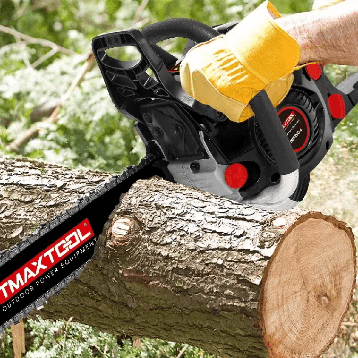 62cc Gas Chainsaw with 20  16 Bars  2  Stroke Handheld Petrol Chain Saw  Heavy  Duty Gasoline Powered Wood Cutting Tool for Tree Trimming  Limbing  and Land Clearing  Black