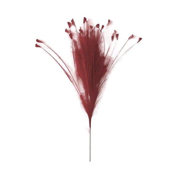 62cm Red Artificial Pampas Grass, Velvet Faux Reed Plant For Wedding Home Party Decor