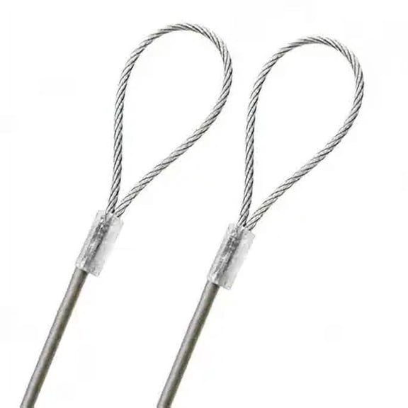 62ft Order To Size 1/16 Galvanized Steel Cable GREY Vinyl Coated To 1/8 Made To Order In USA
