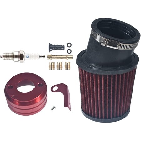 62mm Inlet Air Filter With Adapter 5 Jet Kit For Predator 212cc Engine Racing Go Kart Cart Mini Bike