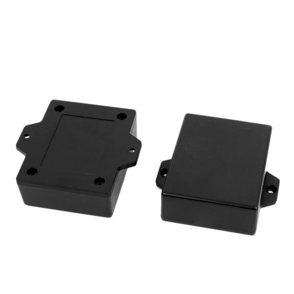 62mmx50mmx22mm Plastic Enclosure Electric Project Case Junction Box Black 2pcs