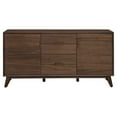 thumbnail image 1 of 63" 2-Drawer Mid-Century Wood Sideboard in Walnut, 1 of 4