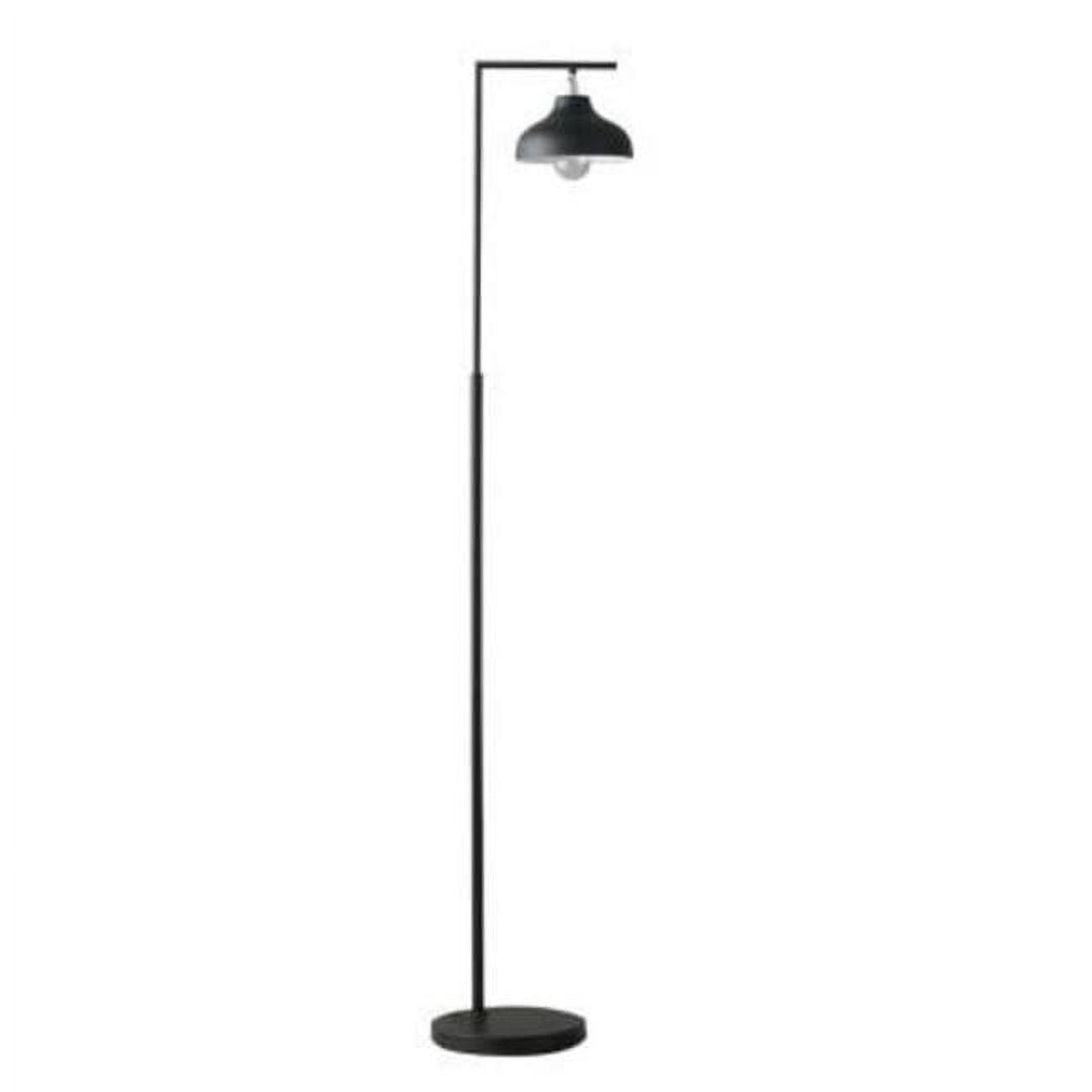 Matte Black Metal Industrial Architect Floor Lamp, 63.25"