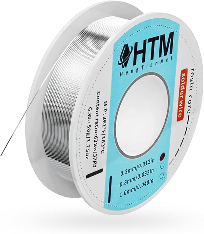 63/37 Rosin Core Tin Lead Solder Wire For Electrical Soldering(0.3mm/50g)