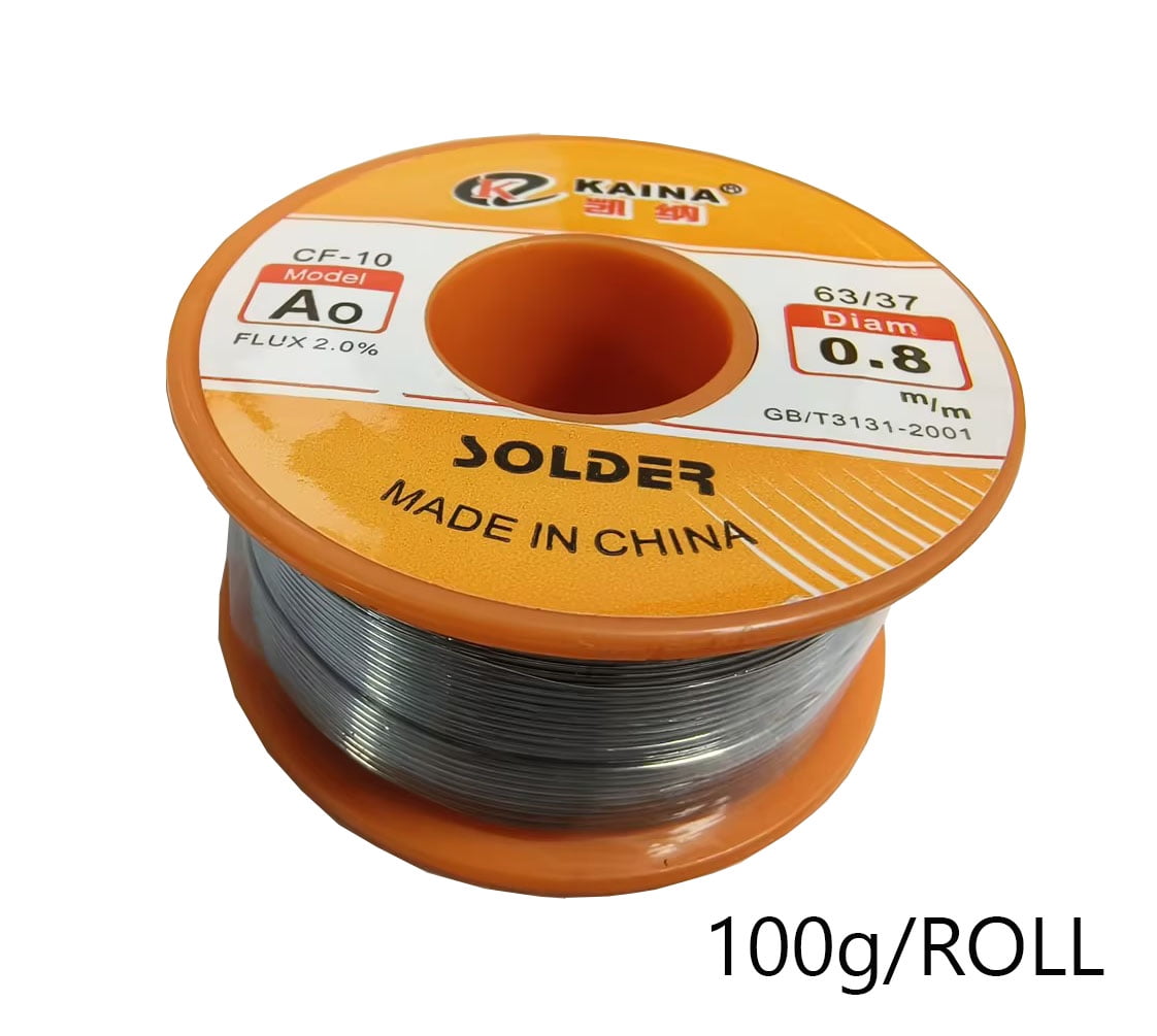 63/37 Tin Rosin Core Flux 0.8mm Diameter Soldering Solder Wire 100g