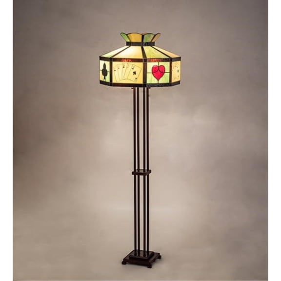 63.5" High Poker Face Floor Lamp