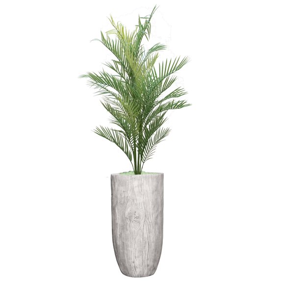63.5" Tall Fluorescent (glow in dark) Palm Chevron planter