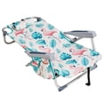 thumbnail image 1 of 63*65*82cm Short Flamingo Patterned Oxford Beach Chair Featuring Strong Aluminum Tubing for Comfortable Up to 100kg Support, 1 of 11