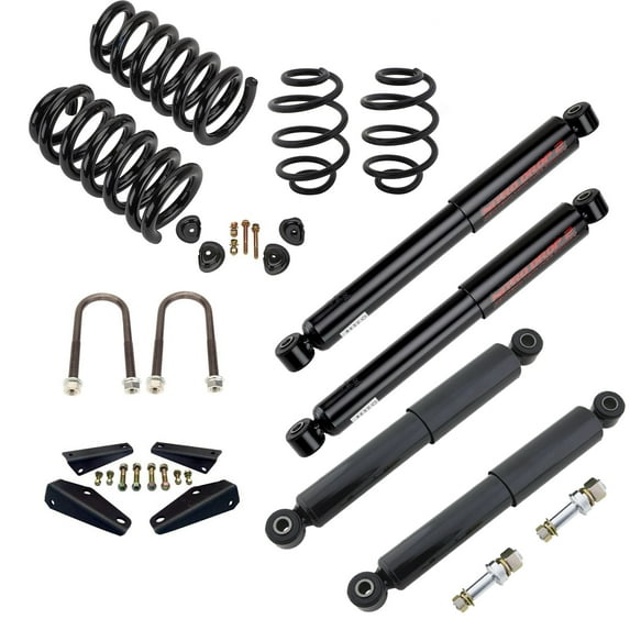 1963-72 Chevy C10 2/4 Drop Lowering Kit w/ Shock Relocation