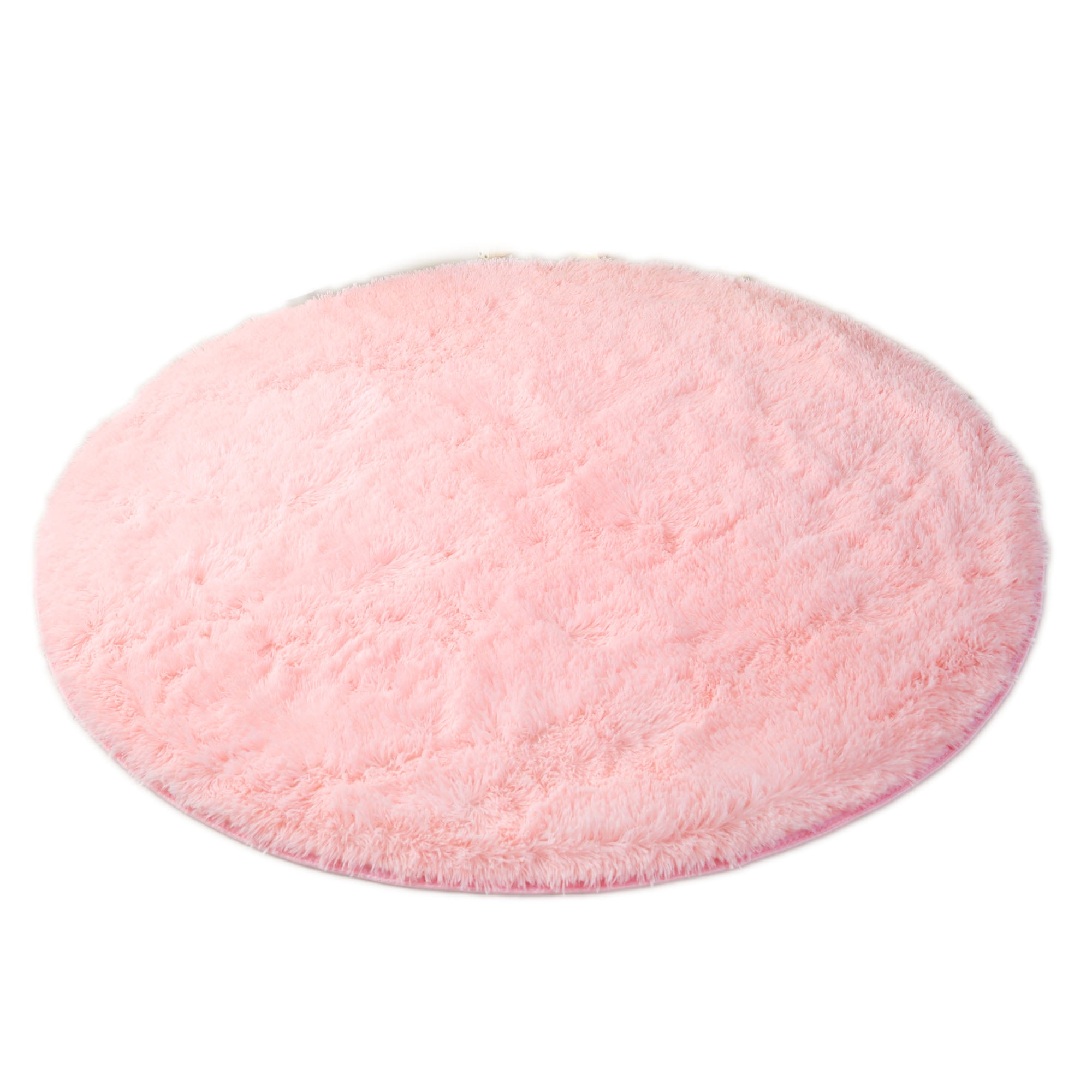 63.78x63.78 inches Soft Round Area Rug for Bedroom, Modern Fluffy ...