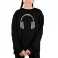thumbnail image 1 of 63 Different Genres Of Music - Girl's Word Art Crewneck Sweatshirt, 1 of 3