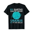 thumbnail image 1 of 63 Earths Can Fit Inside Uranus 64 If You Relax Astronomy T-Shirt, 1 of 5