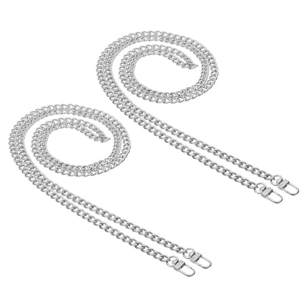 Silver chain purse strap sale