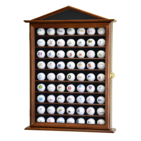 63 Golf Ball Designer Display Case Cabinet