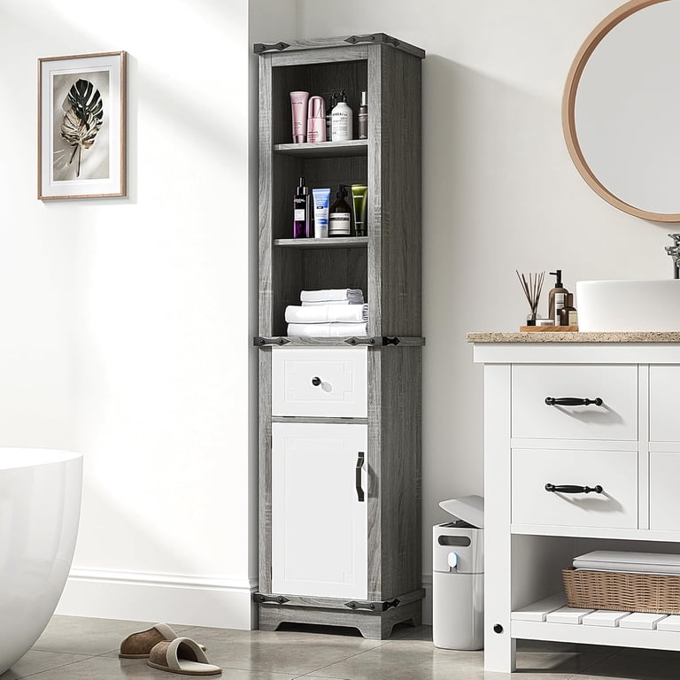 Tier Bathroom Storage Tower Metal Storage Tower With 3 Shelves And A