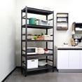 63" H Garage Shelving with Wheels Heavy Duty Storage Shelves Adjustable