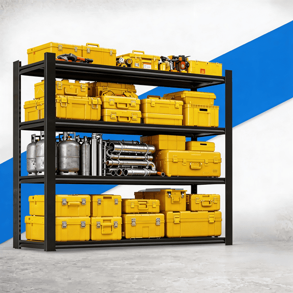 63"H Heavy Duty Metal Organizer Shelving, 5 Level Adjustable Steel Rack, 2750 Lbs Total Capacity, Dual Post Utility Storage Shelf for Shed Office Pantry 40"W16"D