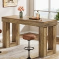 thumbnail image 1 of 63-Inch Counter Height Bar Table, Long Home Pub Table with Sturdy Rectangular Base for Home Living Room Coffee Kitchen Restaurant, Dining Room, 1 of 12