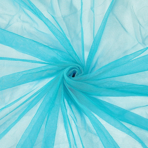 63 Inch Dark Cyan Mesh Fabric Rectangle Breathable Gauze Cloth by The Yard Soft Mosquito Netting Polyester Tulle Fabrics